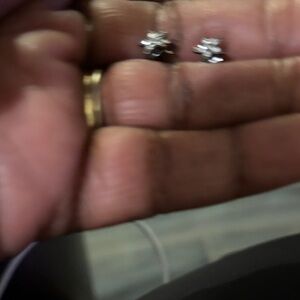 Dazzling Silver Flower Earrings